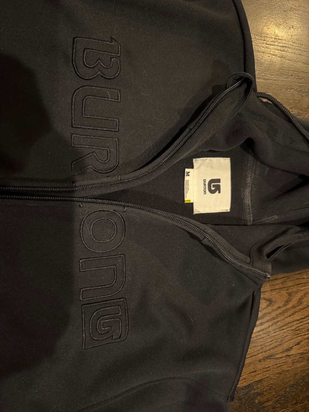 Burton never worn Men's Black Full-Zip Hoodie Jacket - Picture 3 of 4